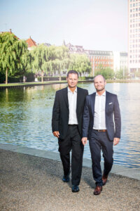 Direktionen i Colliers International: Peter Lassen (th) og Jeppe Schønfeld.