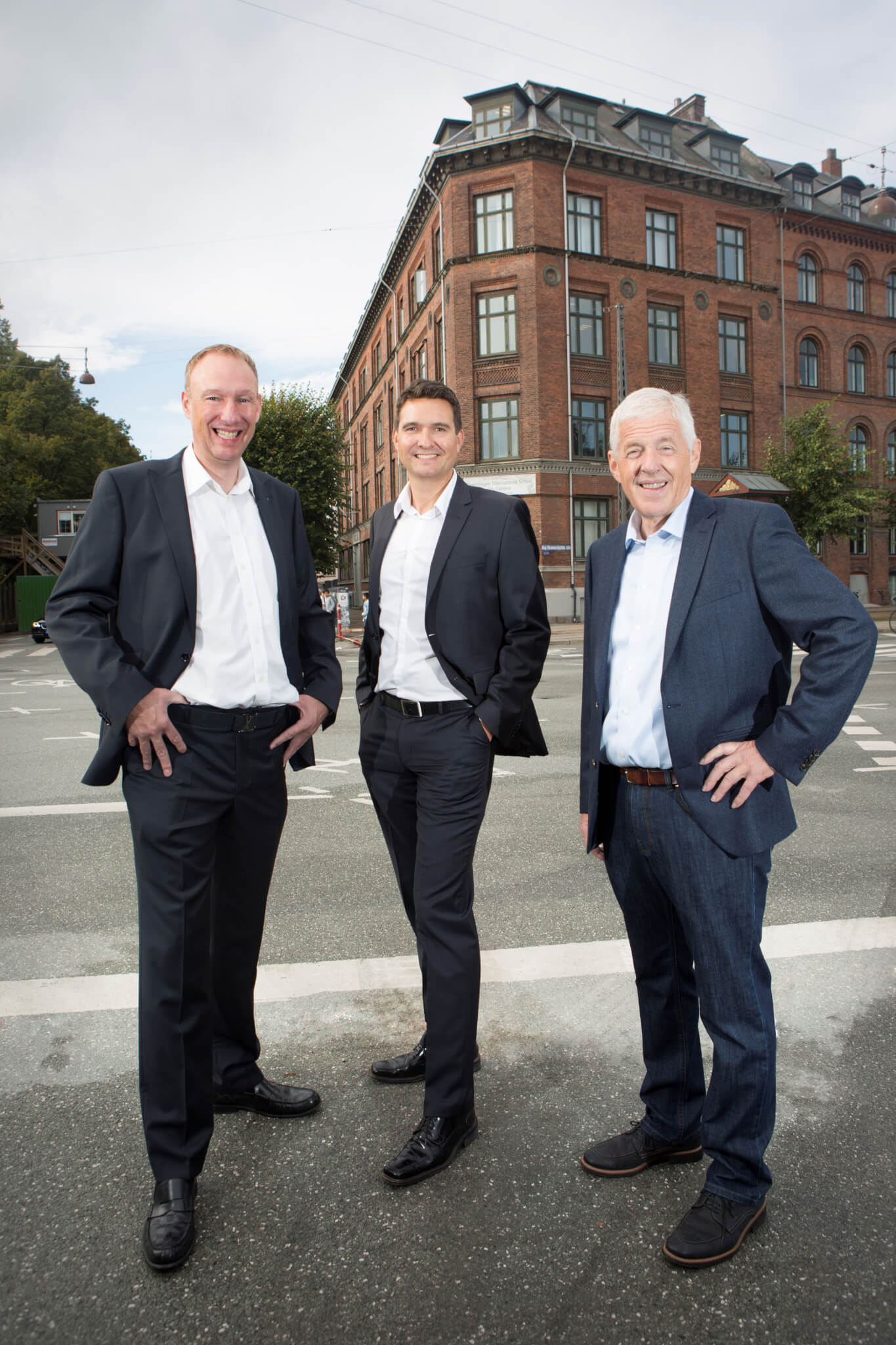 Gefion Group ledes af fra venstre Henrik Nissen, Thomas W. Færch og Jørgen Juncker.
