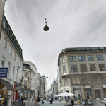 Gaden Vimmelskaftet er en del af Strøget i København og ligger mellem Nygade og Amagertorv. Foto: Google Maps